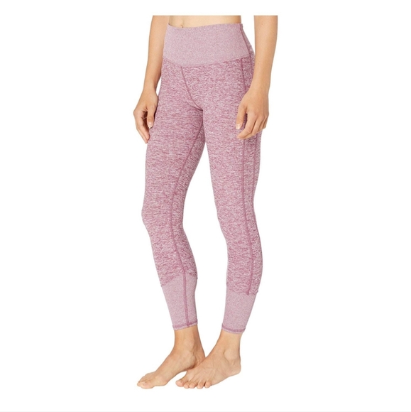 Alo 7/8 heathered dragonfruit leggings - Picture 2 of 3